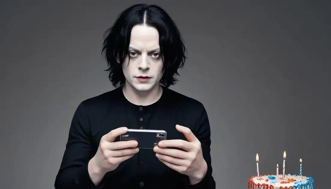 Jack White celebra 50 anos com a surpresa de ter um celular após resistência às tecnologias