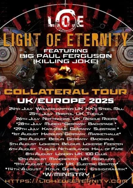 Light of Eternity anuncia tour na Europa de Big Paul e banda de heavy metal